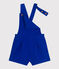 Kurze Latzhose Kinder/Mädchen blau SURF