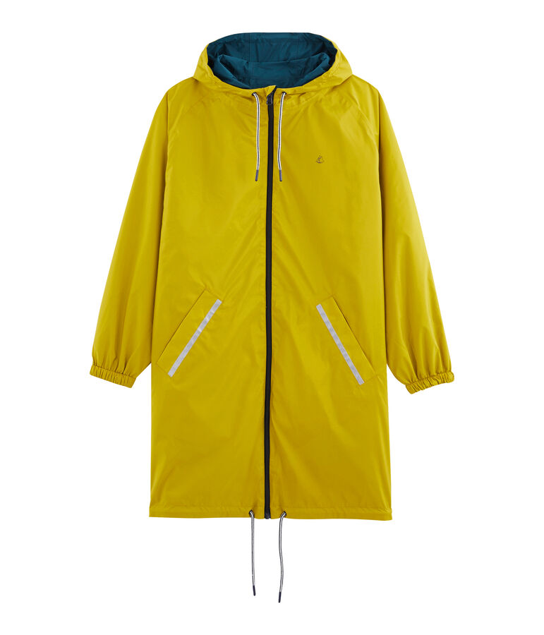 Lange winddichte wendejackedamen gr&uuml;n/gr&uuml;n