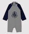 Baby-Badekombination mit UV-Schutz aus recyelten Materialien blau SMOKING/weiss MARSHMALLOW