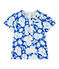 Bedrucktes Baby-Mädchen-T-Shirt weiss MARSHMALLOW/weiss MULTICO