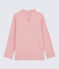 Langärmeliges Kinder-T-Shirt aus Baumwolle für Mädchen rosa CHARME