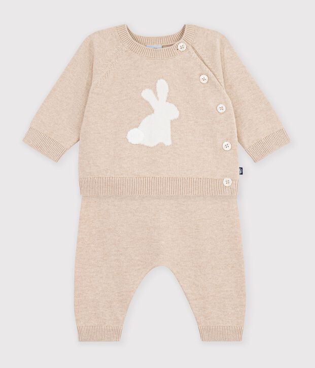 Baby-Set aus Strick mit Jacquardmuster PAIN
