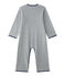 Jungen-Overall aus Fleece grau SUBWAY/blau MEDIEVAL