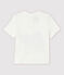 Kurzärmeliges Baby-T-Shirt aus Baumwolle für Jungen weiss MARSHMALLOW