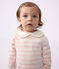 Baby-Streifenshirt mit Kragen aus Baumwolle rosa MILK/ MARQUISE