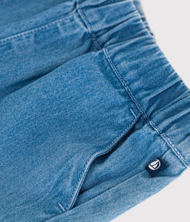 Baby-Shorts aus leichtem Denim blau