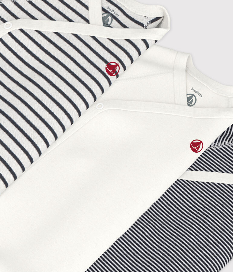 3er-Set lang&auml;rmelige Baby-Bodys f&uuml;r Neugeborene variante 1