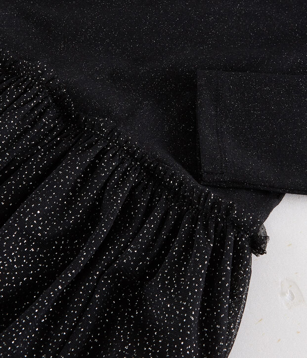 Kleid aus T&uuml;ll f&uuml;r Damen schwarz/gelb