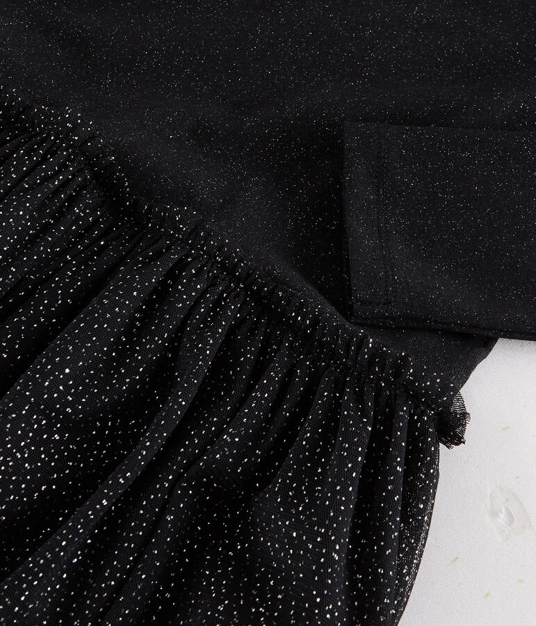 Kleid aus T&uuml;ll f&uuml;r Damen schwarz/gelb