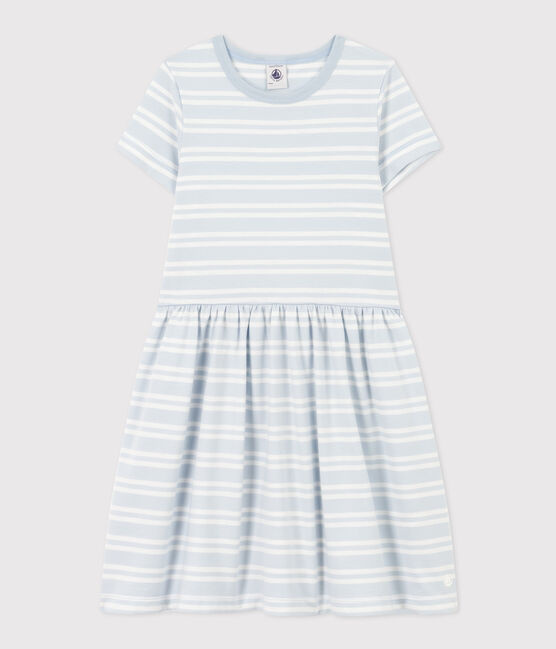 Gestreiftes Kinderkleid aus Baumwolle für Mädchen GOMME/ MARSHMALLOW