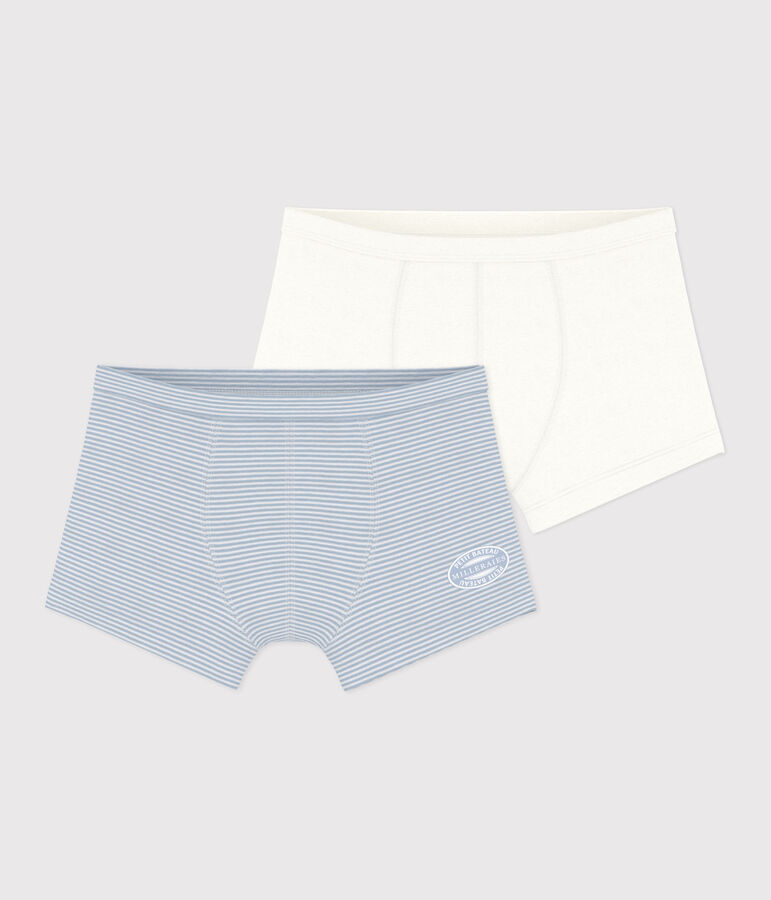 2er-Set Kinder-Boxershorts aus Baumwolle vielfarbig