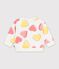 Baby-Sweatshirt aus Baumwolle mit Hertmotiv weiss/vielfarbig
