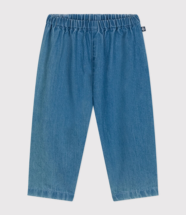 Babyhose aus leichtem Denim blau