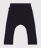 Baby-Hose aus weichem und warmen Molton blau SMOKING