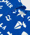 Baby-T-Shirt mit UV-Schutz, Strandmotive blau PORCELANA/ MARSHMALLOW