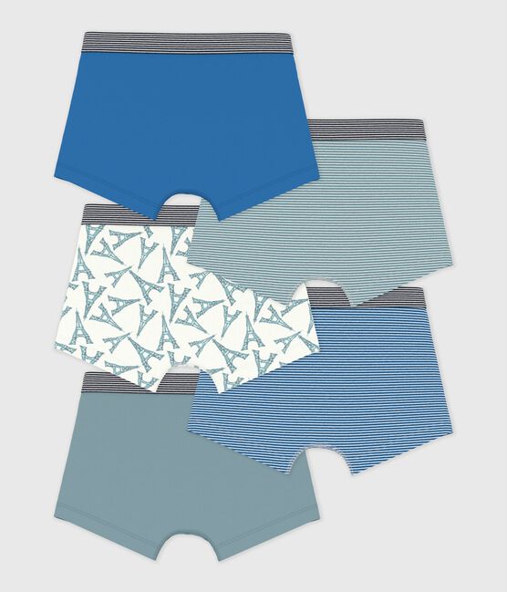 Set Kinder-Boxershorts aus Baumwolle mit Eiffelturm-Motiv variante 1