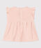 Ärmellose Baby-Bluse aus Ajour-Strick rosa SALINE