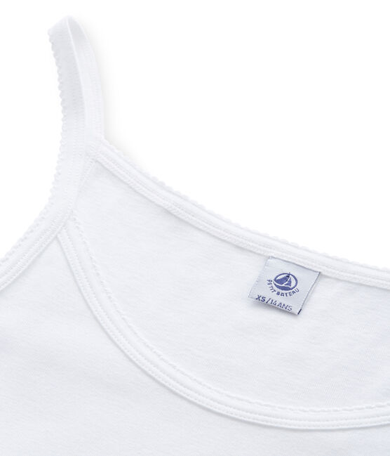 Ärmelloses kleid damen weiss ECUME
