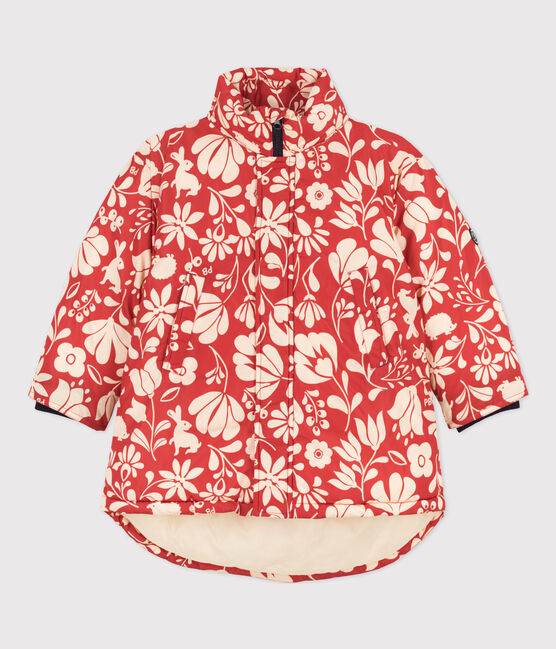Halblange bedruckte Kinder-Winterjacke für Mädchen CASIMIR/ AVALANCHE