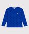 Langärmeliges Kinder-T-Shirt aus bedruckter Baumwolle blau OLYMPIC+SOIR