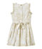 Ärmelloses Mädchen-Kleid mit Print weiss MARSHMALLOW/weiss MULTICO