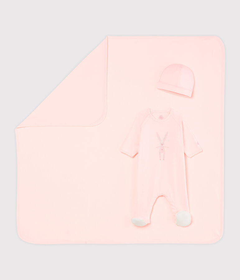 Geschenkset zur Geburt aus Rippstrick variante 1