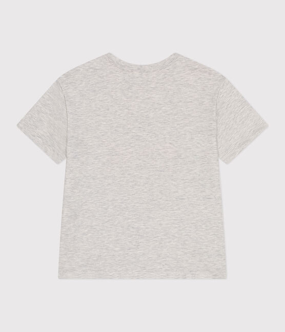 Kurzärmeliges Kinder-T-Shirt aus bedruckter Baumwolle grau BELUGA CHINE