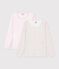 Set lang&auml;rmeliger Kinder T-Shirts aus Baumwolle mit Blumenmuster vielfarbig
