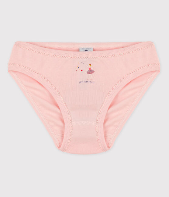 3er-Set Slips aus Baumwolle für Mädchen rosa MINOIS