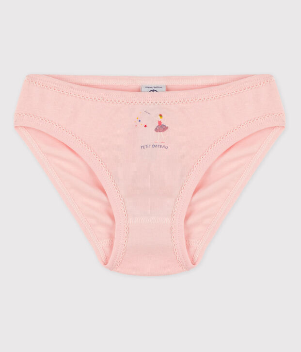 3er-Set Slips aus Baumwolle f&uuml;r M&auml;dchen rosa