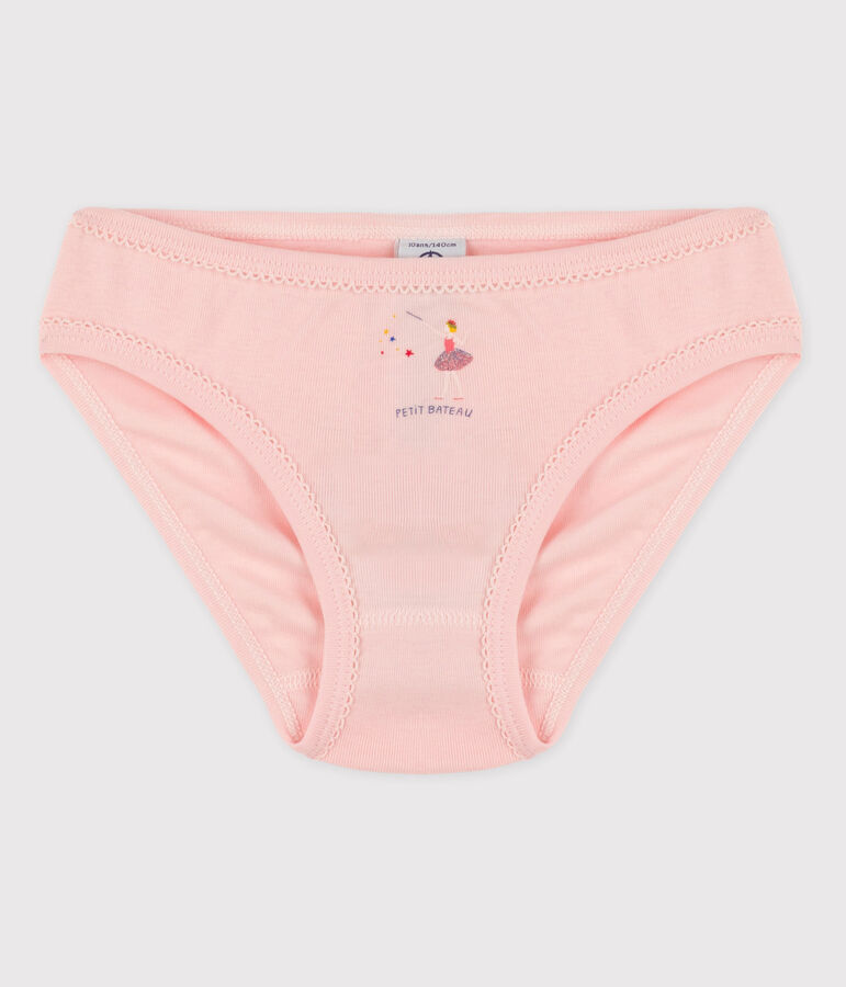 3er-Set Slips aus Baumwolle f&uuml;r M&auml;dchen rosa