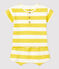 Zweiteiliges Baby-Set aus Jersey mit Streifenmuster gelb ORGE/weiss MARSHMALLOW