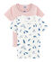 2er-Set kurzärmlige T-Shirts für kleine Mädchen variante 1