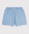 Kinder-Shorts aus einfarbiger Baumwolle blau