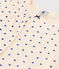 Kurzärmeliger Kinderpyjama aus Baumwolle mit Herzmotiv für Mädchen weiss AVALANCHE/ NEWBLEU