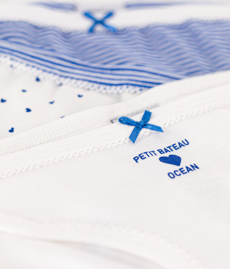 3er-Set Slips aus Baumwolle f&uuml;r M&auml;dchen variante 1