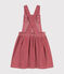 Kinder-Latzkleid aus Fein-Cord für Mädchen rosa ROSEWOOD