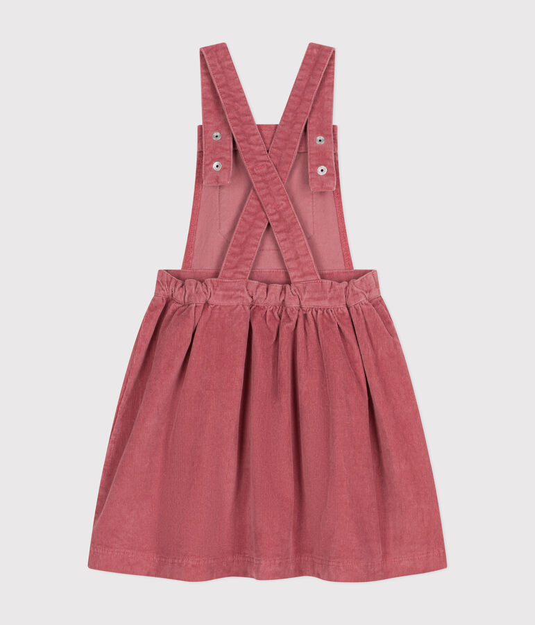 Kinder-Latzkleid aus Fein-Cord f&uuml;r M&auml;dchen rosa ROSEWOOD