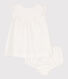 Baby-Kleid mit Bloomers in Broderie Anglaise