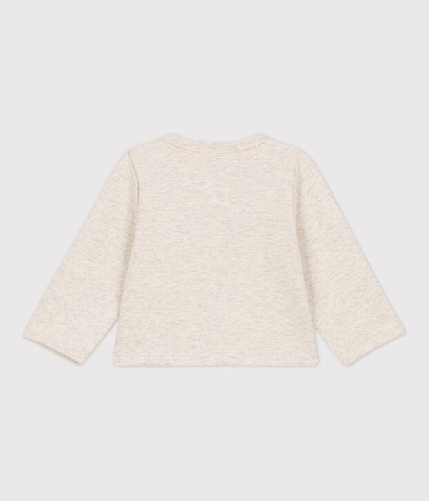 Baby-Cardigan aus dickem, einfarbigem Jersey MONTELIMAR CHINE