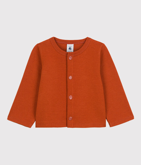 Baby-Cardigan aus dickem, einfarbigem Jersey braun RUSTY