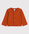 Baby-Cardigan aus dickem, einfarbigem Jersey braun RUSTY