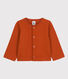 Baby-Cardigan aus dickem, einfarbigem Jersey