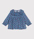Langärmeliges Baby-Bluse aus Fein-Cord mit Apfel-Motiv