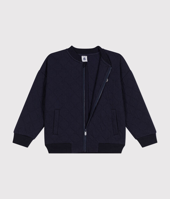 Kinder-Jacke aus Doppeljersey für Jungen blau SMOKING