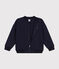 Kinder-Jacke aus Doppeljersey für Jungen blau SMOKING