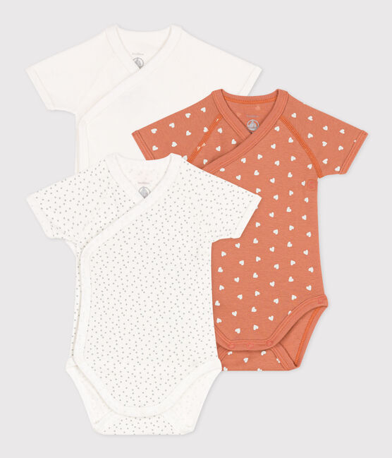 3ER-SET KURZÄRMELIGE BABY-BODYS AUS BAUMWOLLE variante 2