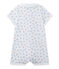 Kurzer Baby-Jungen-Einteiler mit Print weiss ECUME/weiss MULTICO