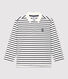 Langärmeliges, gestreiftes Kinder-Poloshirt aus Baumwolle für Jungen