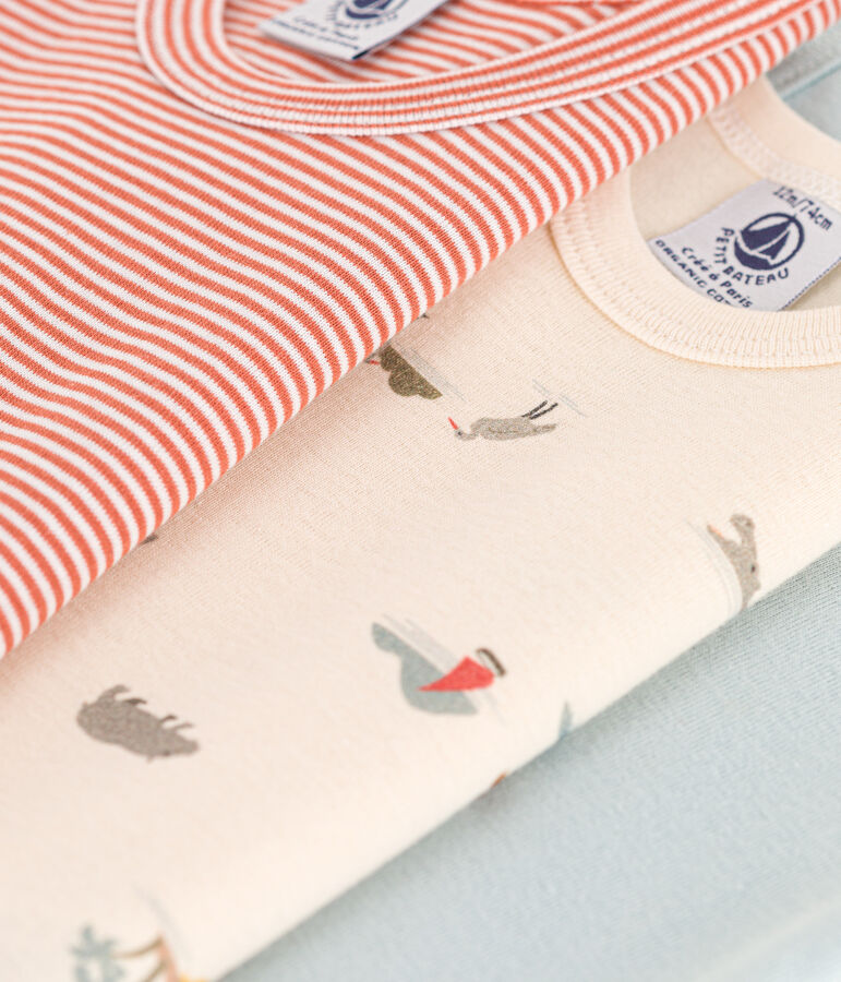 3er-Set &auml;rmellose Bodys aus Baumwolle mit Tiermotiven variante 1